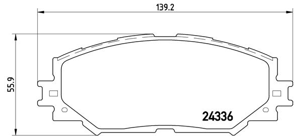 Set placute frana,frana disc P 83 082 BREMBO