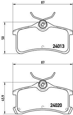 set placute frana,frana disc P 83 084 BREMBO