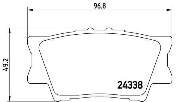 Set placute frana,frana disc P 83 089 BREMBO