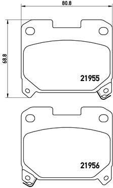 set placute frana,frana disc P 83 091 BREMBO