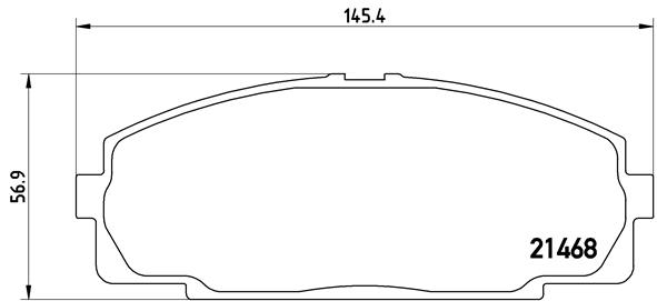 set placute frana,frana disc P 83 092 BREMBO