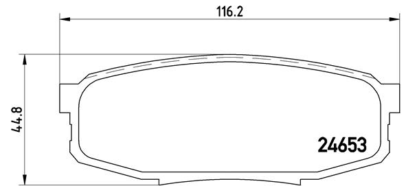 Set placute frana,frana disc P 83 098 BREMBO