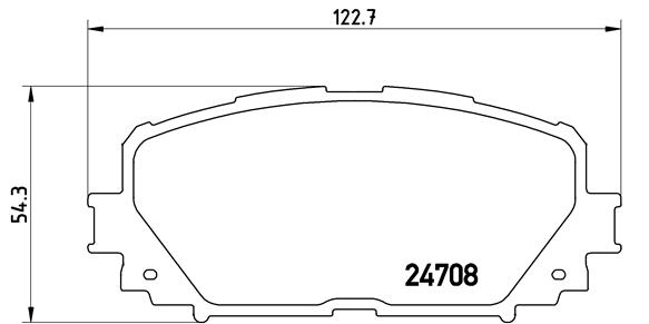 set placute frana,frana disc P 83 101 BREMBO