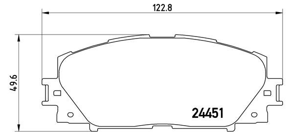 Set placute frana,frana disc P 83 106 BREMBO