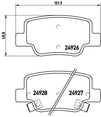 Set placute frana,frana disc P 83 114 BREMBO