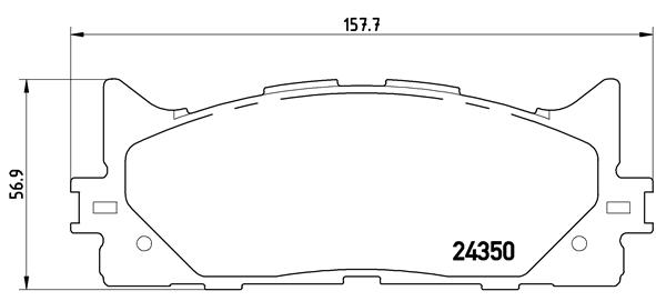 Set placute frana,frana disc P 83 117 BREMBO