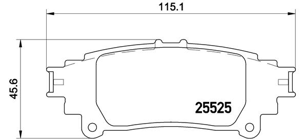 Set placute frana,frana disc P 83 132 BREMBO