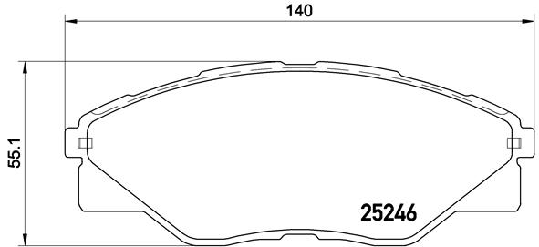 Set placute frana,frana disc P 83 137 BREMBO