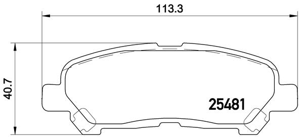 Set placute frana,frana disc P 83 138 BREMBO