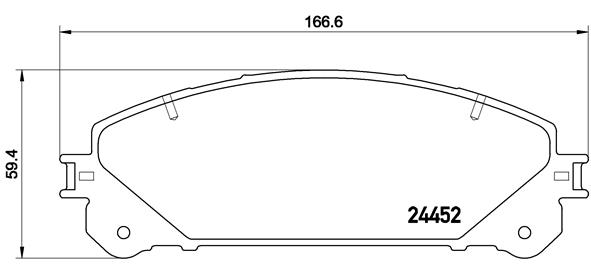 Set placute frana,frana disc P 83 145 BREMBO