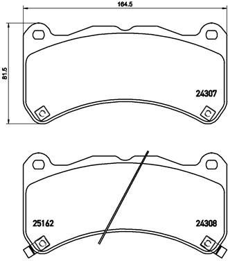 set placute frana,frana disc P 83 146 BREMBO