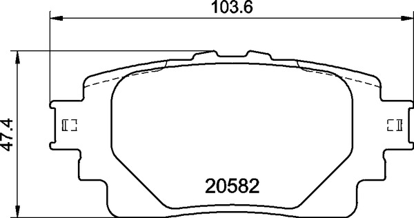 Set placute frana,frana disc P 83 174 BREMBO