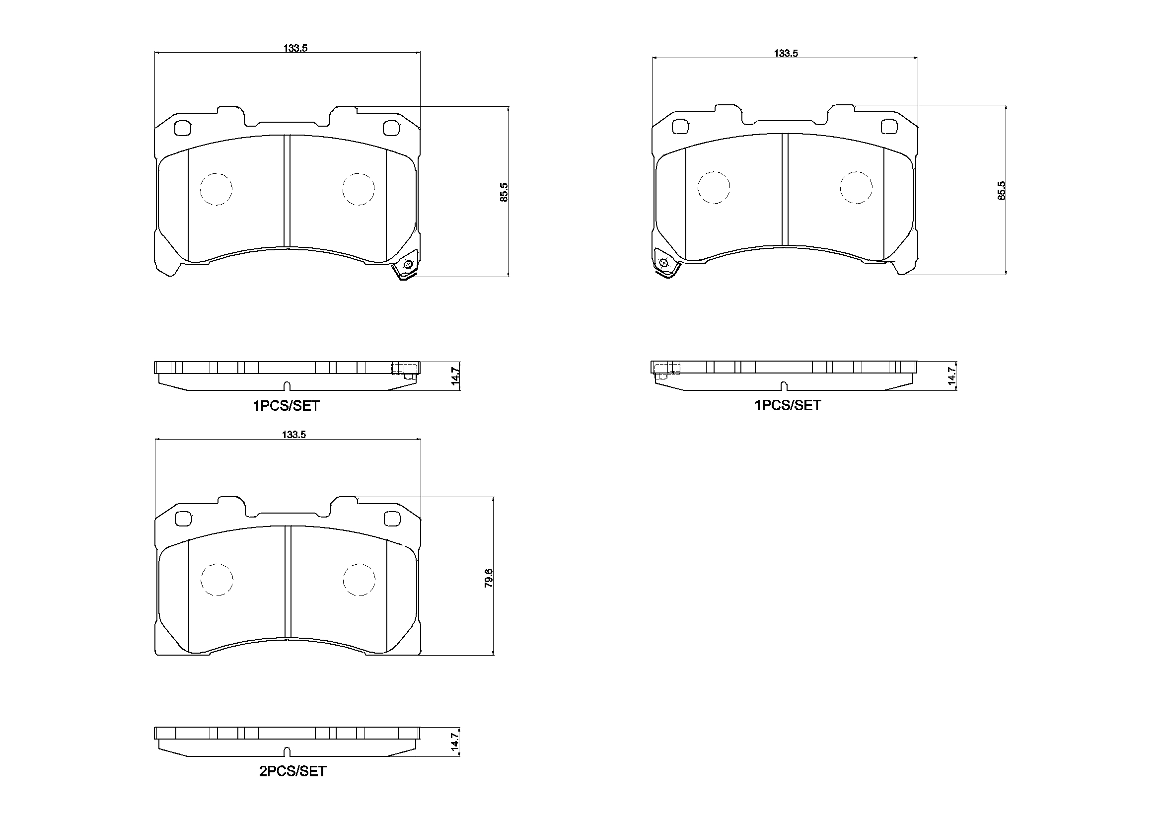 Set placute frana,frana disc P 83 184 BREMBO