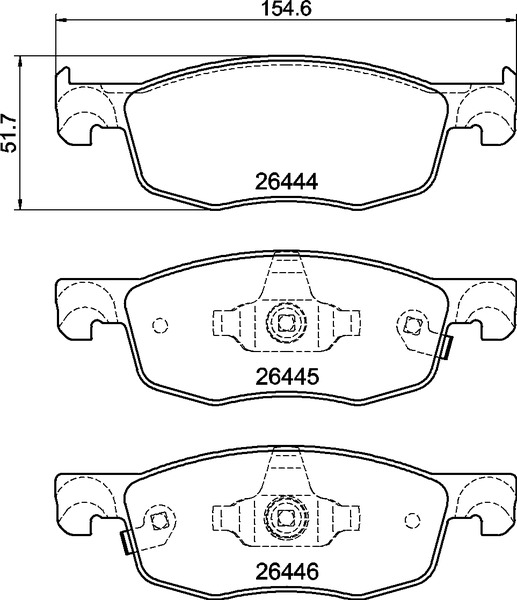 Set placute frana,frana disc P 83 185 BREMBO