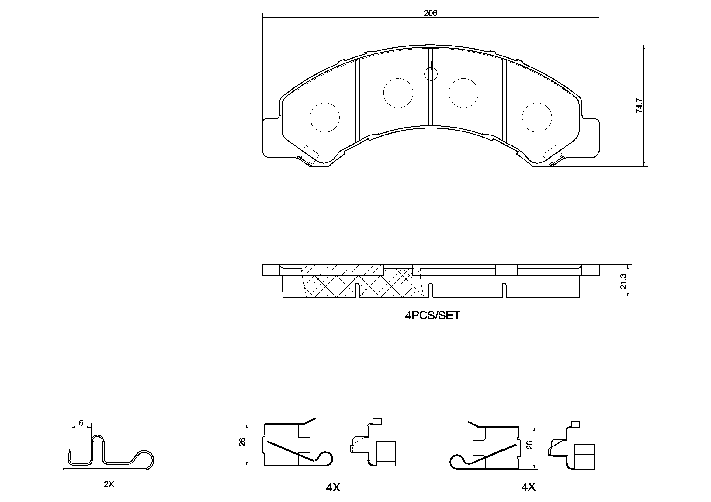 Set placute frana,frana disc P83195N BREMBO