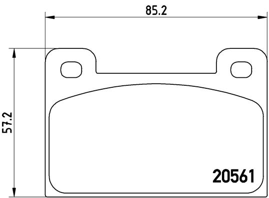 set placute frana,frana disc P 85 006 BREMBO