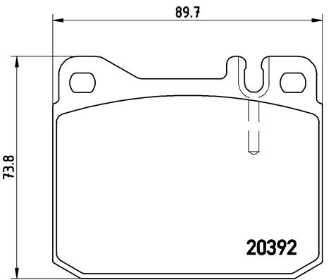 set placute frana,frana disc P 85 007 BREMBO
