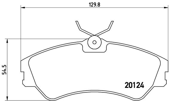 set placute frana,frana disc P 85 028 BREMBO