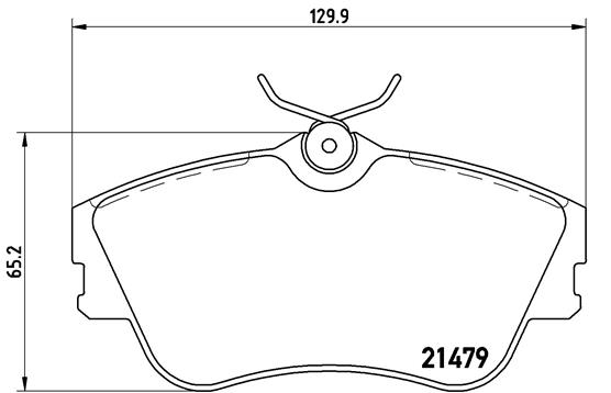 Set placute frana,frana disc P 85 029 BREMBO