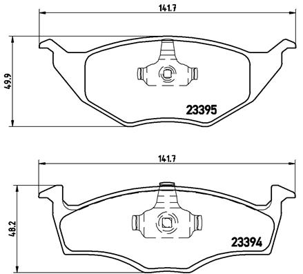 Set placute frana,frana disc P 85 055 BREMBO