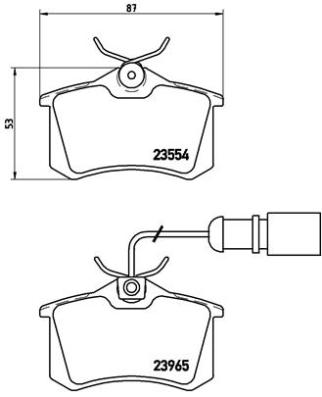 Set placute frana,frana disc P 85 058 BREMBO