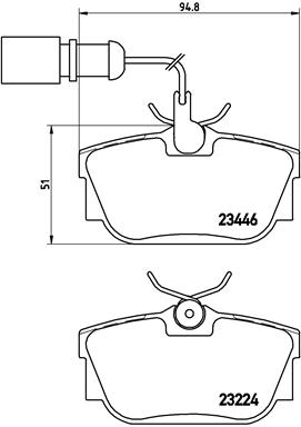 Set placute frana,frana disc P 85 059 BREMBO