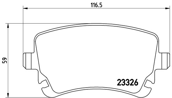 Set placute frana,frana disc P 85 076 BREMBO