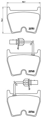 Set placute frana,frana disc P 85 078 BREMBO