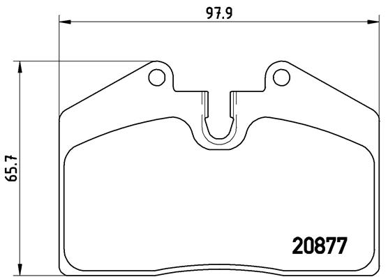 Set placute frana,frana disc P 85 094 BREMBO