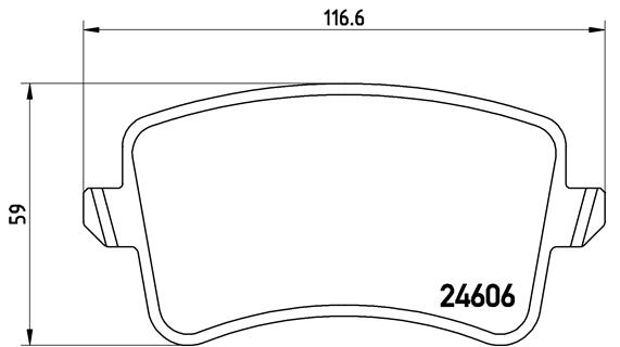 Set placute frana,frana disc P 85 099 BREMBO