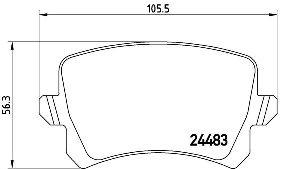 Set placute frana,frana disc P 85 108 BREMBO