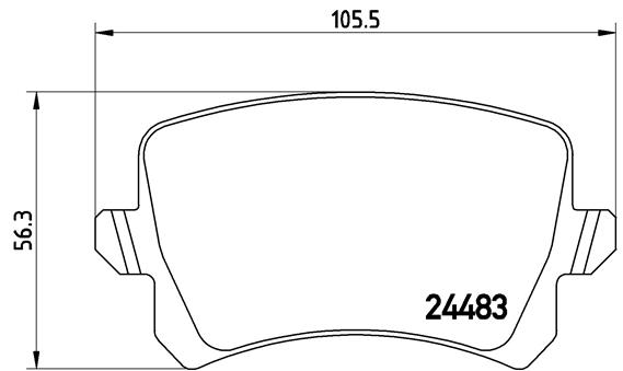 Set placute frana,frana disc P 85 109 BREMBO