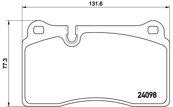 Set placute frana,frana disc P 85 110 BREMBO