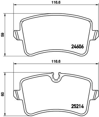 Set placute frana,frana disc P 85 118 BREMBO