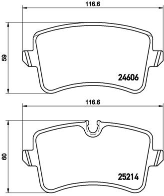 Set placute frana,frana disc P 85 119 BREMBO