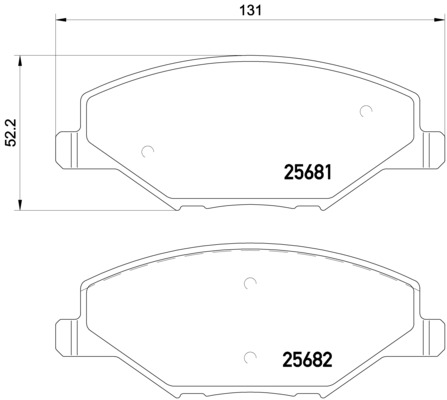 Set placute frana,frana disc P 85 121X BREMBO