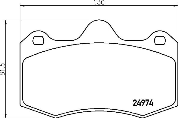 set placute frana,frana disc P 85 134 BREMBO