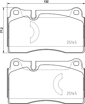 Set placute frana,frana disc P 85 159 BREMBO