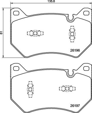 Set placute frana,frana disc P 85 181 BREMBO