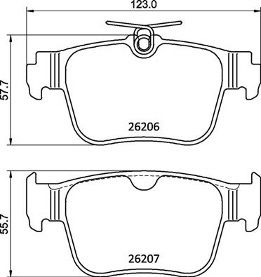 Set placute frana,frana disc P 85 184 BREMBO