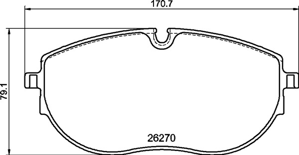 set placute frana,frana disc P 85 188 BREMBO