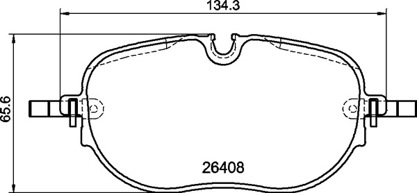 set placute frana,frana disc P 85 195 BREMBO