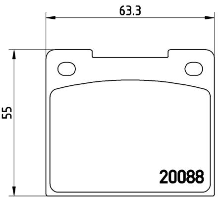 set placute frana,frana disc P 86 001 BREMBO