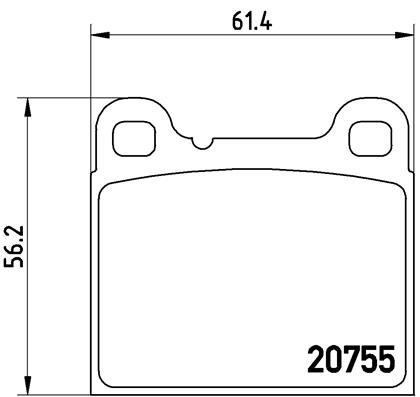 Set placute frana,frana disc P 86 002 BREMBO