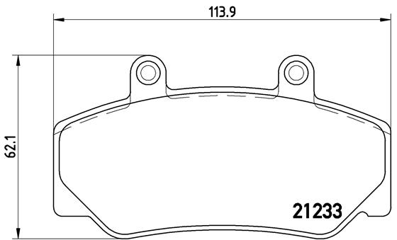 set placute frana,frana disc P 86 006 BREMBO