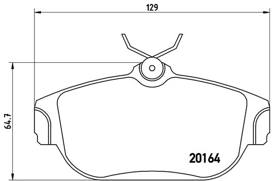 Set placute frana,frana disc P 86 007 BREMBO