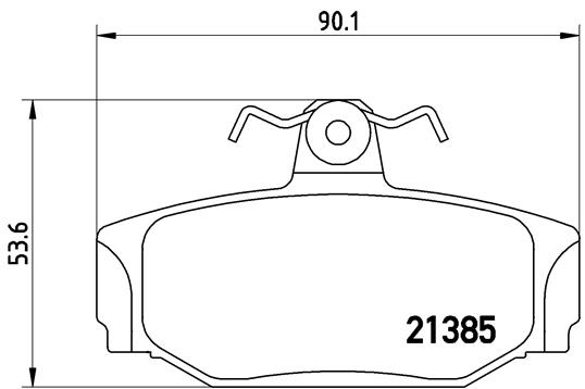 set placute frana,frana disc P 86 009 BREMBO