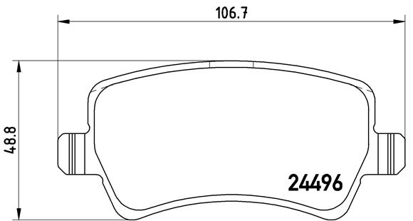 Set placute frana,frana disc P 86 021 BREMBO