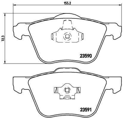 Set placute frana,frana disc P 86 022 BREMBO