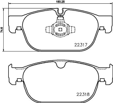 Set placute frana,frana disc P 86 027 BREMBO